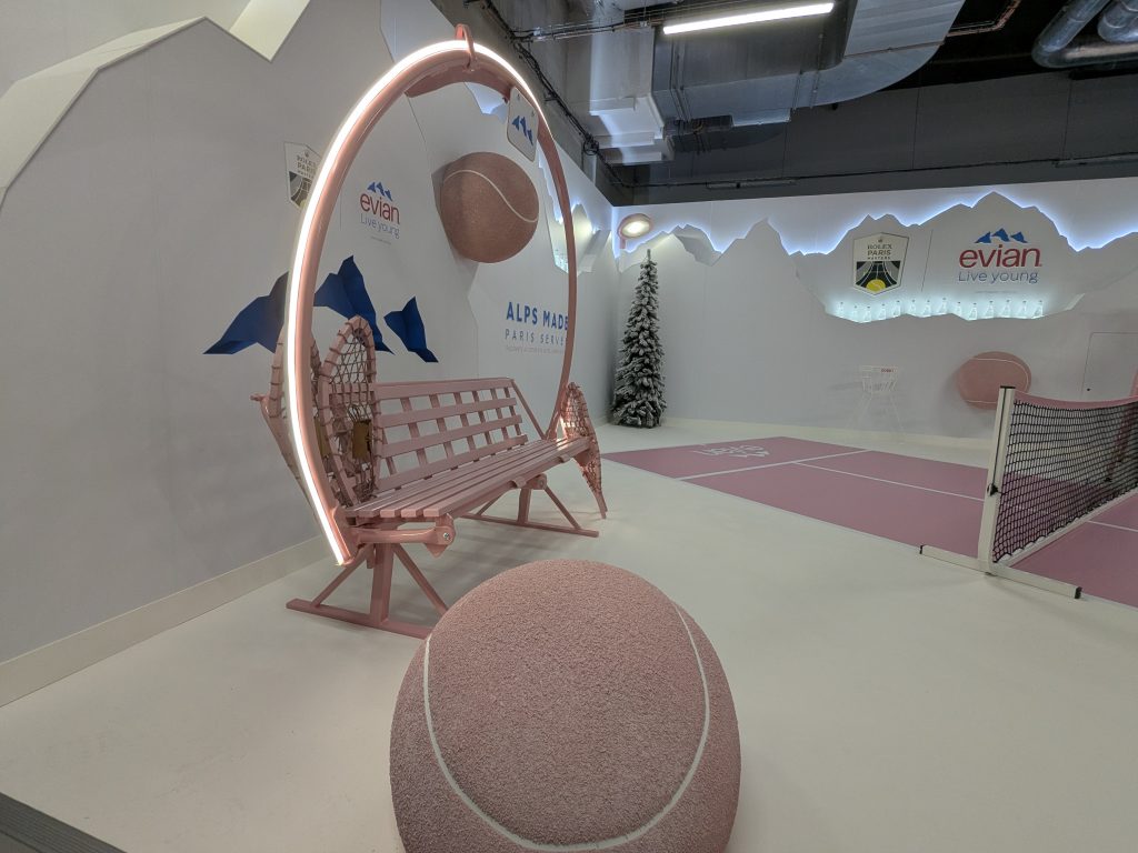 graphik retail decoration event reboard nancy evian x rolex paris master 