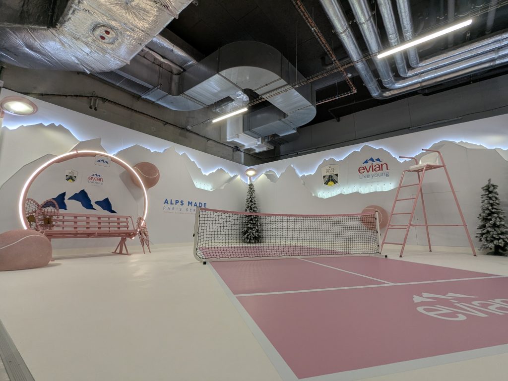 graphik retail decoration event reboard nancy evian x rolex paris master 