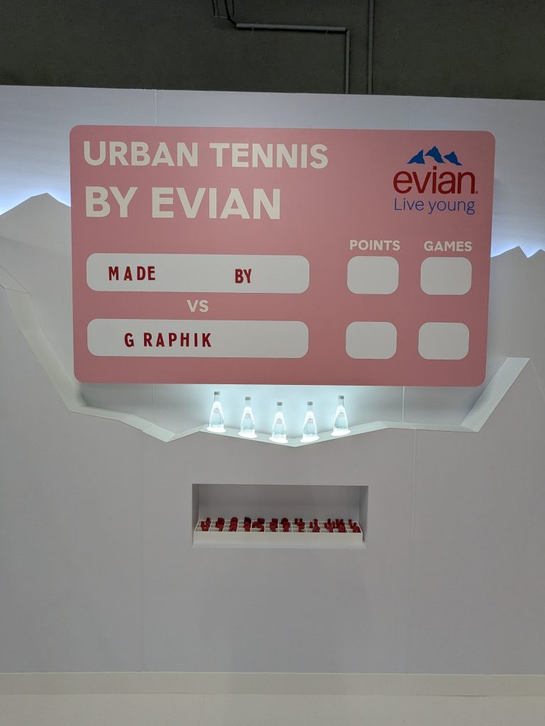 graphik retail decoration event reboard nancy evian x rolex paris master 