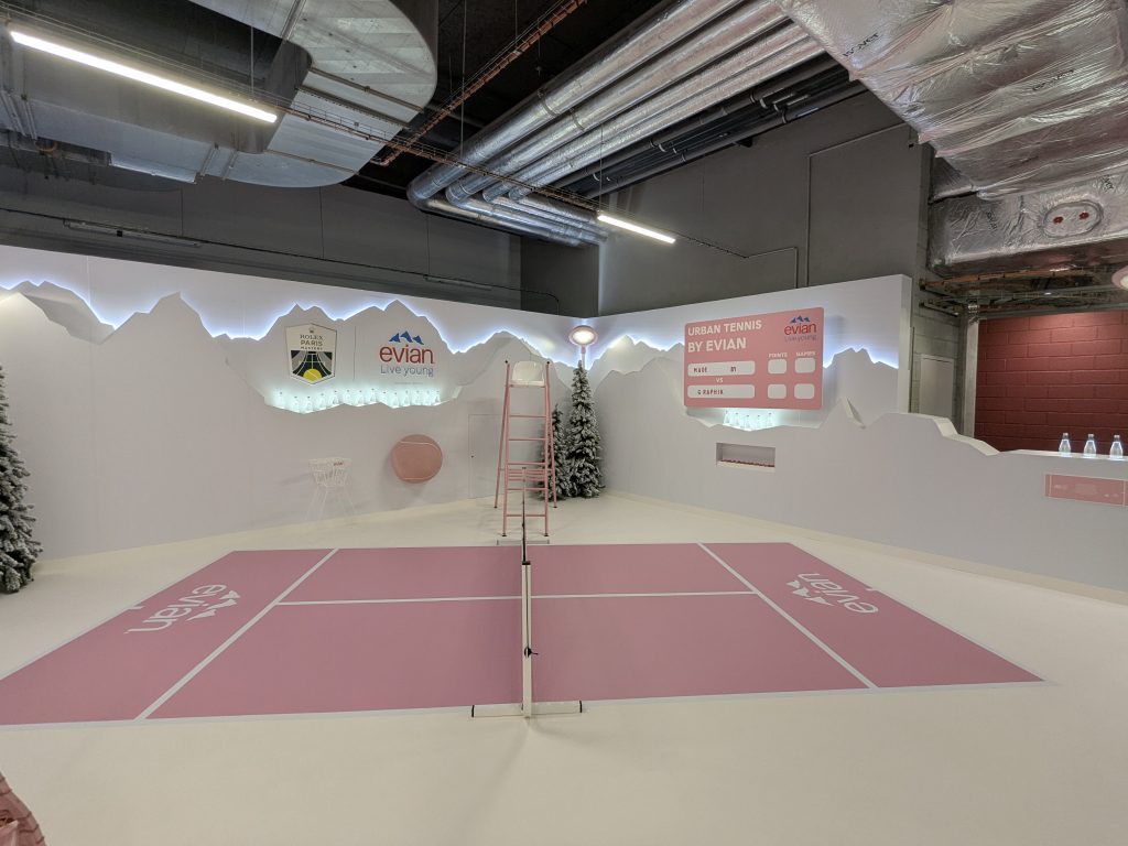 graphik retail decoration event reboard nancy evian x rolex paris master 