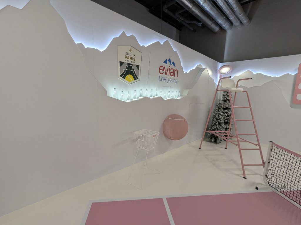 graphik retail decoration event reboard nancy evian x rolex paris master 