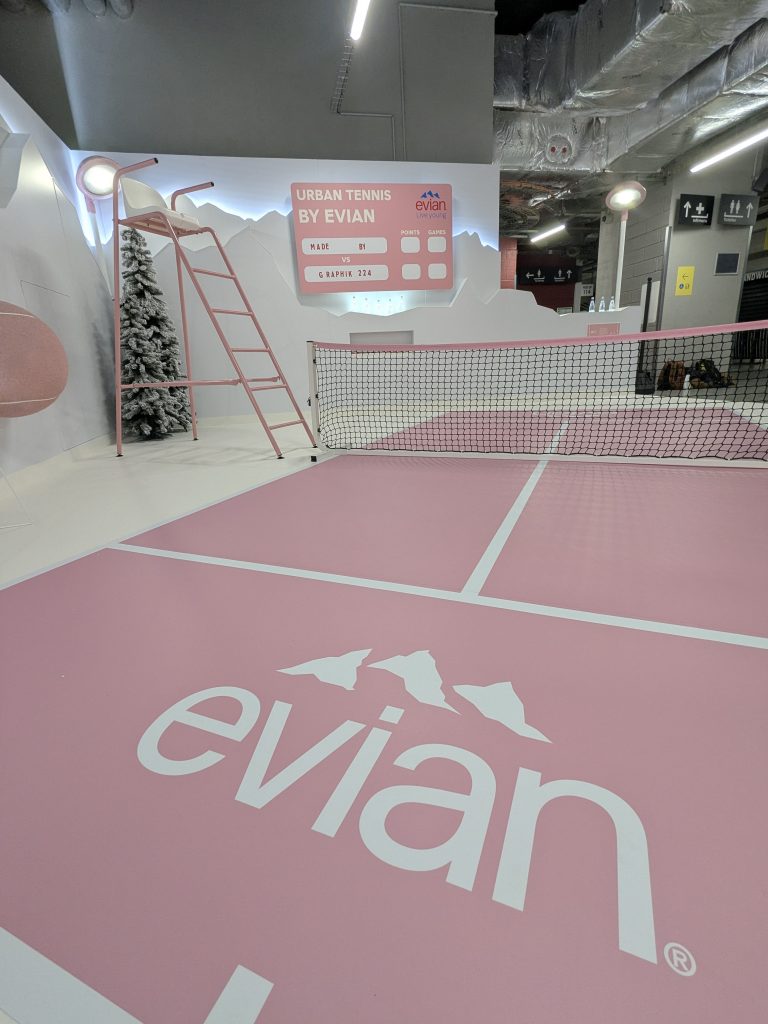 graphik retail decoration event reboard nancy evian x rolex paris master 