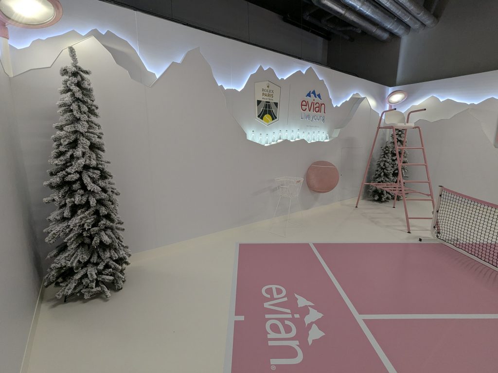 graphik retail decoration event reboard nancy evian x rolex paris master 