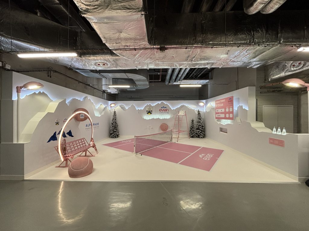 graphik retail decoration event reboard nancy evian x rolex paris master 