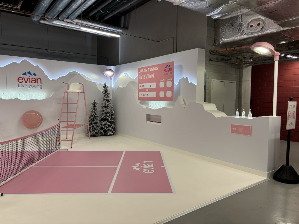 graphik retail decoration event reboard nancy evian x rolex paris master 