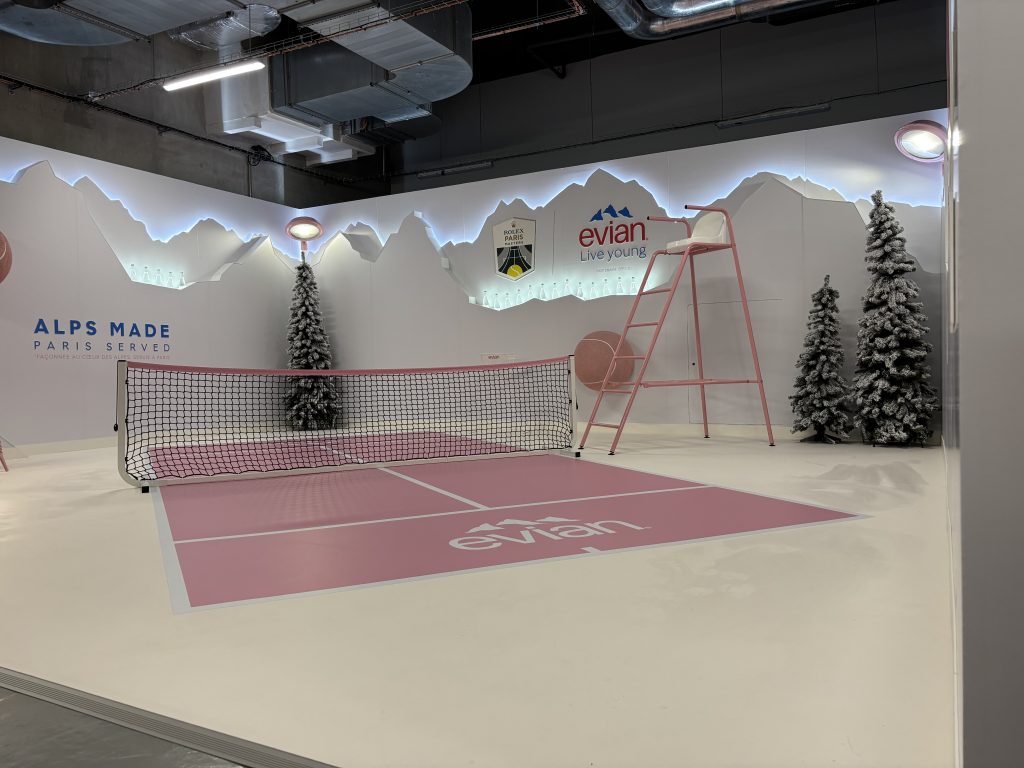 graphik retail decoration event reboard nancy evian x rolex paris master 