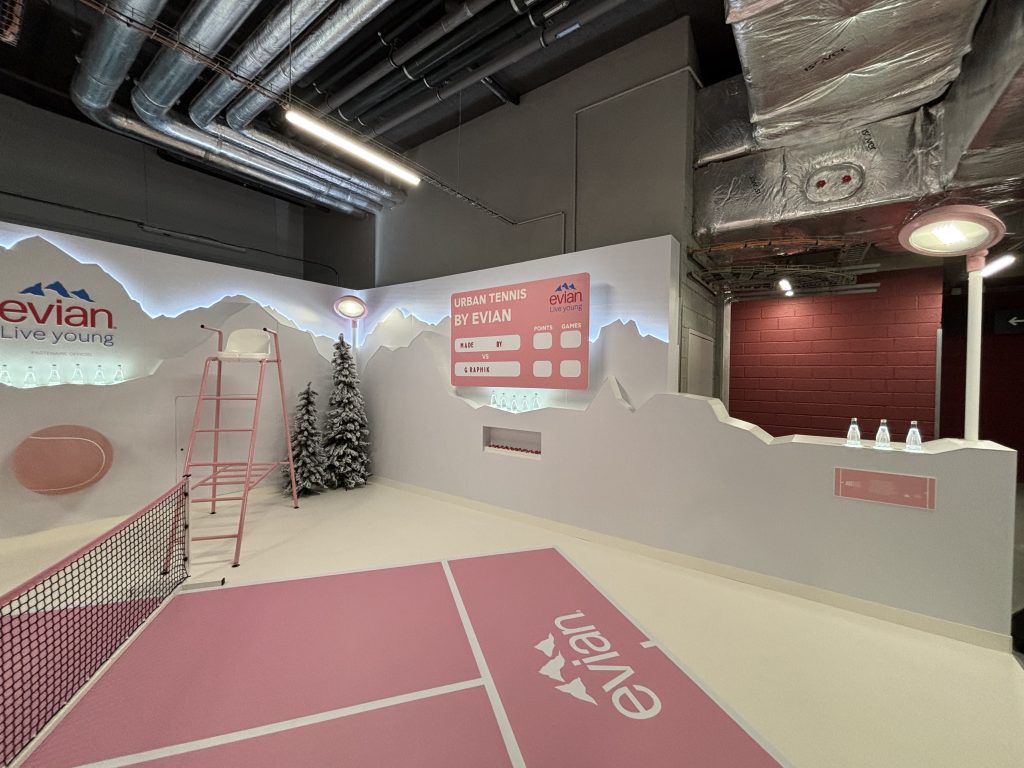 graphik retail decoration event reboard nancy evian x rolex paris master 