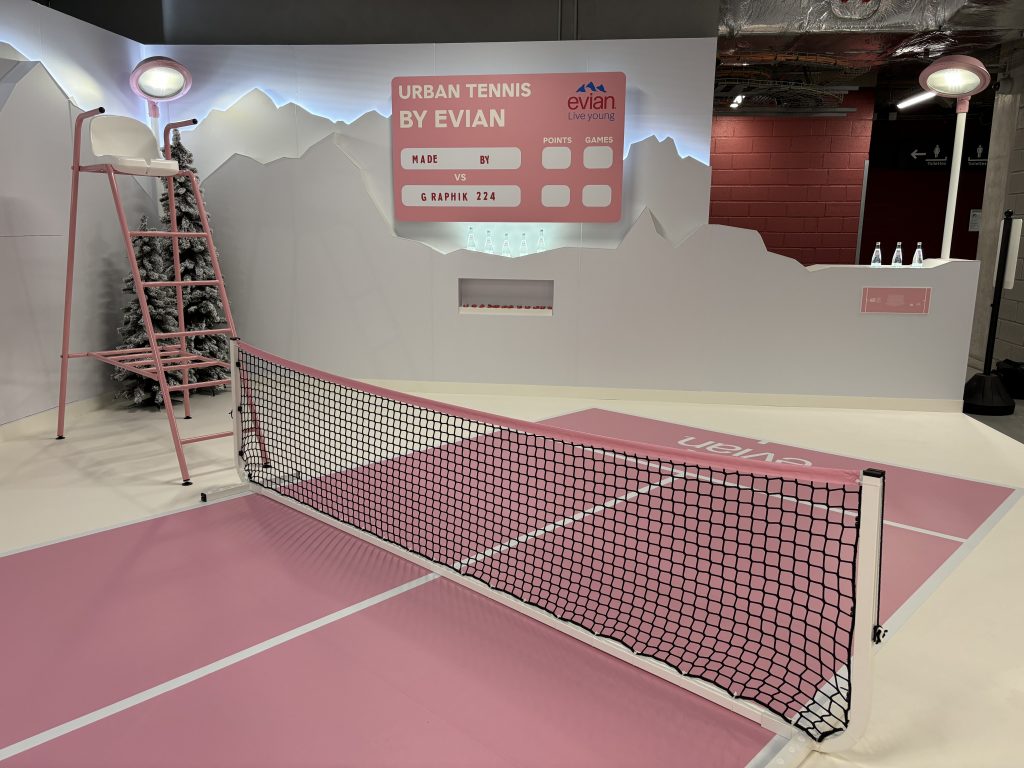 graphik retail decoration event reboard nancy evian x rolex paris master 