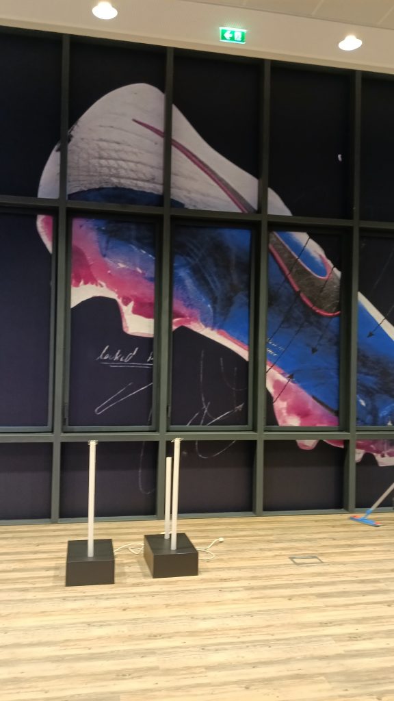 graphik retail decoration event reboard nancy nike x campus du psg 